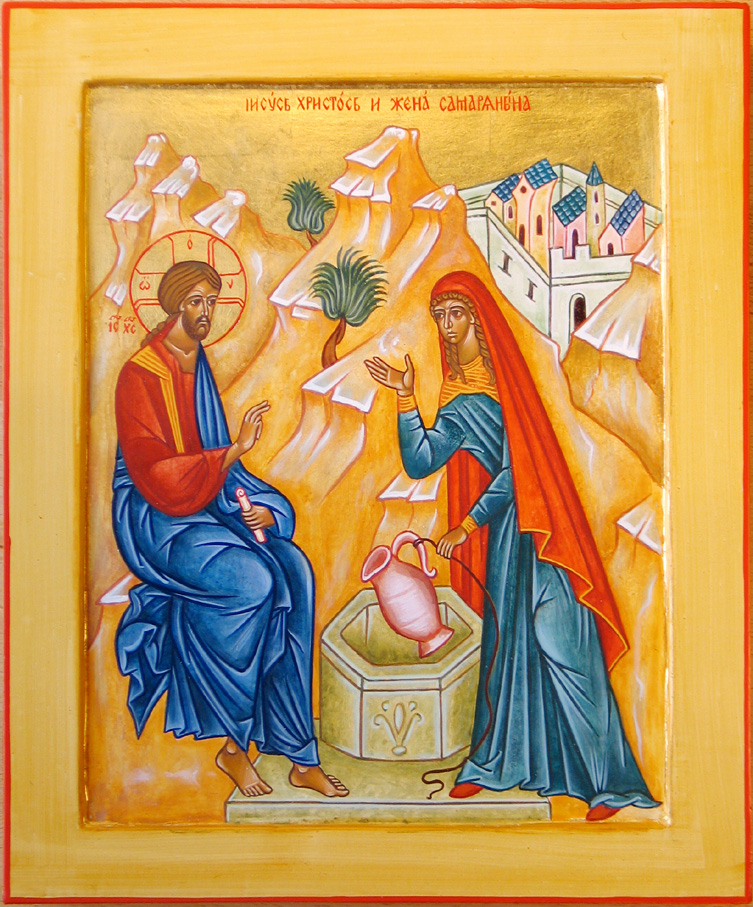 Jesus and the samaritan woman
