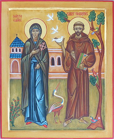 Saint François et sainte Claire